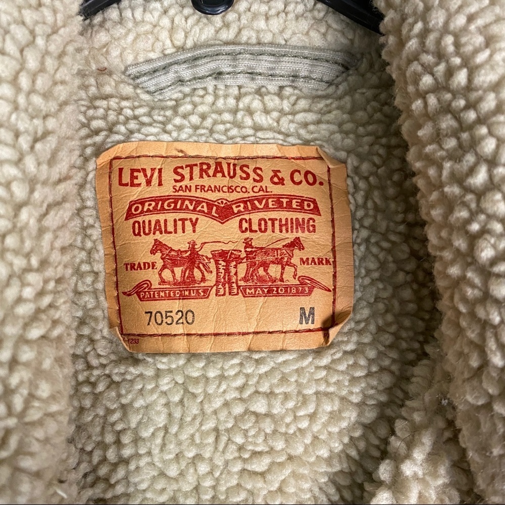 Levis Corduroy Sherpa Jacket Size Medium - Picture 4 of 8